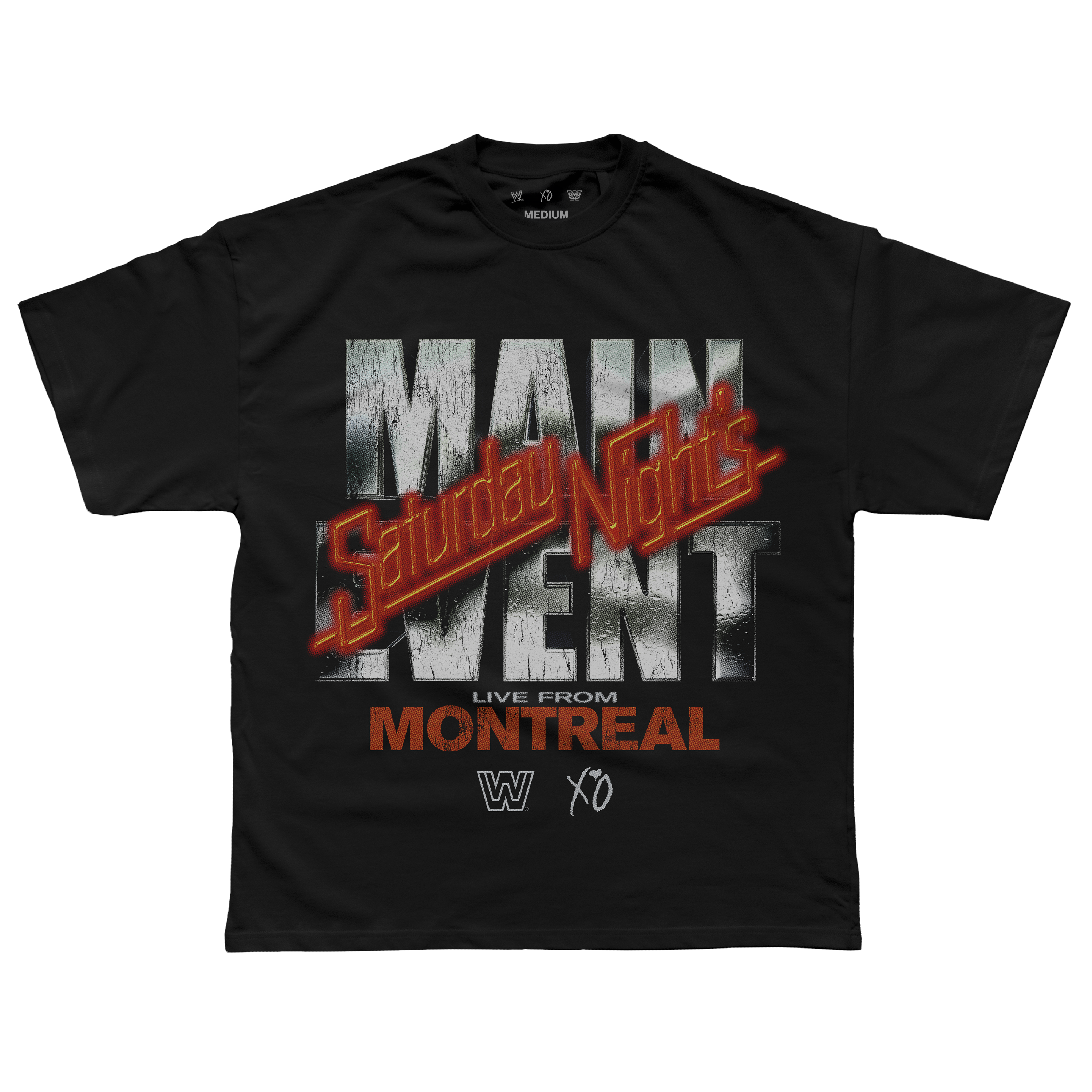 WWE X XO SATURDAY NIGHT'S MAIN EVENT TEE Front